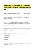 NAFA CAFS ACTUAL PRACTICE SOLUTION 2026 QUESTIONS WITH ANSWERS GRADED A&plus;