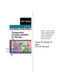 Test Bank for Fundamental Concepts and  Skills for Nursing 6th Edition by Williams
