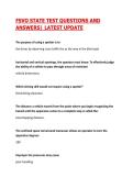 FSVO STATE TEST QUESTIONS AND ANSWERS&vert; LATEST UPDATE 2026&sol;27