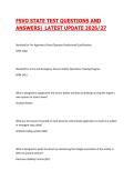 FSVO STATE TEST QUESTIONS AND ANSWERS&vert; LATEST UPDATE 2026&sol;27
