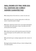 SMALL ENGINES ICEV FINAL PAPER 2026  FULL QUESTIONS AND CORRECT  ANSWERS GUARANTEED PASS 