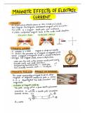 Class 10 Science Magnetic Effects Of Electric Current short notes with imp question