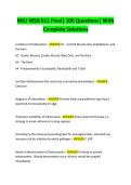 NKU MSN 611 Final&vert; 100 Questions&vert; With  Complete Solutions