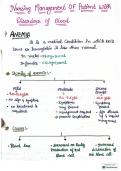 Management of blood disorders 