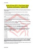 Series 63 Exam &lpar;STC&rpar; &vert; Final Exams Study Questions and Answers &vert; Updated 2026