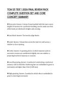 TCM 121 TEST 1 2026 FINAL REVIEW PACK  COMPLETE QUESTION SET AND CORE  CONCEPT SUMMARY 
