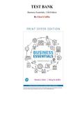 Business Essentials&comma; 13th edition &mdash; by Ronald J&period; Ebert &mdash; Complete Test Bank &lpar;Ch&period; 1-17&rpar;