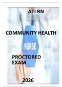 ATI RN COMMUNITY HEALTH PROCTORED EXAM