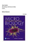 Test Bank Microbiology with Diseases by Body System 5th Edition by Robert Bauman Complete Questions and Answers A&plus;