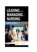 Leading and Managing in Nursing 7th Edition Yoder-Wise Test Bank