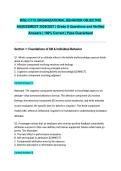 WGU C715 ORGANIZATIONAL BEHAVIOR OBJECTIVE ASSESSMENT 2026&sol;2027 &vert; Grade A Questions and Verified Answers &vert; 100&percnt; Correct &vert; Pass Guaranteed