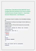 CA Bail Exam &vert;&vert; Most Recent Exam 2026-2027 Actual  Complete Real Exam Questions And Correct Answers  &lpar;Verified Answers&rpar; Already Graded A&plus; &vert; Guaranteed  Success&excl;&excl; Newest Exam &vert; Just Released&excl;&excl;