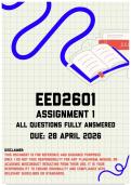 EED2601 Assignment 1 Memo &vert; Due 28 April 2026