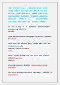 CAP Mitchell Award Leadership Study Guide  &lpar;2026&rpar; EXAM &vert;&vert; MOST RECENT EXAM 2026-2027  ACTUAL COMPLETE REAL EXAM QUESTIONS  AND CORRECT ANSWERS &lpar;VERIFIED ANSWERS&rpar;  ALREADY GRADED A&plus; &vert; GUARANTEED  SUCCESS&excl;&excl; NEWEST EXAM &vert; JUST RELEASED&excl;&excl; 