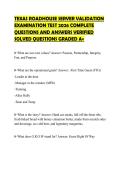 TEXAS ROADHOUSE SERVER VALIDATION EXAMINATION TEST 2026 COMPLETE QUESTIONS AND ANSWERS VERIFIED SOLVED QUESTIONS GRADED A&plus;
