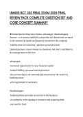 UMASS BCT 353 FINAL EXAM 2026 FINAL  REVIEW PACK COMPLETE QUESTION SET AND  CORE CONCEPT SUMMARY 