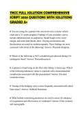 TNCC FULL SOLUTION COMPREHENSIVE SCRIPT 2026 QUESTIONS WITH SOLUTIONS GRADED A&plus;