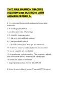TNCC FULL SOLUTION PRACTICE SOLUTION 2026 QUESTIONS WITH ANSWERS GRADED A&plus;