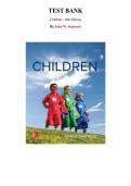 Children&comma; 14th Edition &mdash; by John W&period; Santrock &mdash; Complete Test Bank &vert; Chapter 1-16