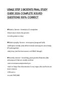 USMLE STEP 3 BIOSTATS FINAL STUDY  GUIDE 2026 COMPLETE SOLVED  QUESTIONS 100&percnt; CORRECT 