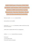 NURS 3320 Exam 2 Practice 2026&vert;2027  Questions and Answers with Complete A&plus;  Solutions 100&percnt; Correct&excl;&excl;&excl;on Cardiac  Assessment&comma; Vascular Disorders&comma; Breast  Exam & Musculoskeletal Evaluation 