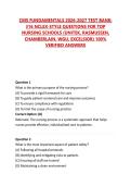 CMS FUNDAMENTALS 2026-2027 TEST BANK&colon; 316 NCLEX-STYLE QUESTIONS FOR TOP NURSING SCHOOLS &lpar;UNITEK&comma; RASMUSSEN&comma; CHAMBERLAIN&comma; WGU&comma; EXCELSIOR&rpar; 100&percnt; VERIFIED ANSWERS