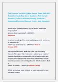CLA Practice Test 2026 &vert;&vert; Most Recent  Exam 2026-2027   Actual Complete Real Exam Questions And Correct   Answers &lpar;Verified  Answers&rpar; Already  Graded A&plus; &vert;  Guaranteed Success&excl;&excl; Newest   Exam &vert; Just Released&excl;&excl;