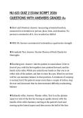NU 623 QUIZ 2 EXAM SCRIPT 2026 QUESTIONS WITH ANSWERS GRADED A&plus;