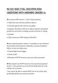 NU 623 QUIZ 2 FULL SOLUTION 2026 QUESTIONS WITH ANSWERS GRADED A&plus;