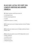 NU 623 QUIZ 3 ACTUAL TEST SCRIPT 2026 COMPLETE QUESTIONS AND ANSWERS GRADED A&plus;