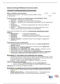 Samenvatting Politieke Communicatie - Hoorcolleges en literatuur &lpar;Universiteit van Amsterdam&rpar;