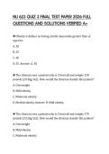 NU 623 QUIZ 3 FINAL TEST PAPER 2026 FULL QUESTIONS AND SOLUTIONS VERIFIED A&plus;