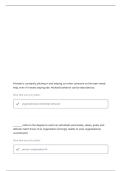 MNGT 3100 FETSCH EXAM 1 QUESTIONS WITH CORRECT ANSWERS