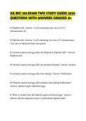 UA BSC 108 EXAM TWO STUDY GUIDE 2026 QUESTIONS WITH ANSWERS GRADED A&plus;