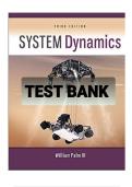 Exam &lpar;elaborations&rpar; TEST BANK FOR System Dynamics 3rd Edition By William J&period; Palm III &lpar;Solution Manual&rpar;
