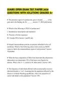 USABO OPEN EXAM TEST PAPER 2026 QUESTIONS WITH SOLUTIONS GRADED A&plus;