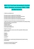 WGU C213 Final Exam Accounting for Decision  Makers Questions and Answers &lpar;2025 &sol; 2026&rpar;  &lpar;Verified Answers&rpar;J&comma;
