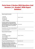 Perio Exam 3 Review 2026 Questions And  Answers &vert; A&plus; Graded &vert; With Expert  Solutions