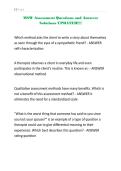 MSW Assessment Questions and Answers Solutions UPDATED&excl;&excl;&excl;&excl;&period;