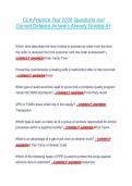 CLA Practice Test 2026 Questions and  Correct Detailed Answers Already Graded A&plus; 