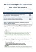 NMA HCV Specialist HOTMA Now Actual Exam Questions and Answers Already Graded A&plus; Latest Versions 2026