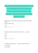 ACI Aggregate Testing Technician - Level  1 - Sample Written Exam Advanced  Practice 2026&vert;2027 Questions and  Answers with Complete A&plus; Solutions  100&percnt; Correct&excl;&excl;&excl;