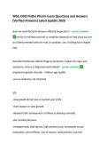 WGU D027 Patho Pharm Exam Questions and Answers  &lpar;Verified Answers&rpar; Latest Update 2026