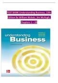 Understanding Business 13th Edition Test Bank by William Nickels and Jim McHugh Chapters 1&ndash;20 Complete Practice Questions and Answers