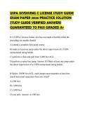 USPA SKYDIVING C LICENSE STUDY GUIDE EXAM PAPER 2026 PRACTICE SOLUTION STUDY GUIDE VERIFIED ANSWERS GUARANTEED TO PASS GRADED A&plus;