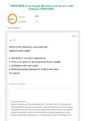 ASWB MSW Exam Sample Questions and Answers with Solutions UPDATED&excl;&excl;&excl;&period;