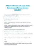 M100 Test Review 2026&sol;2027 Study Guide Questions with Revised Answers