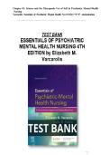 Test BANK FOR Essentials of Psychiatric Mental Health Nursing test bank 4th Edition by Elizabeth M&period; Varcarolis ALL CHAPTERS &lpar;1- 28&rpar;&vert; A&plus; ULTIMTE GUIDE