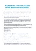 M100 Quiz Review Guide Exam 2026&sol;2027 Certified Questions and Correct Answers