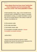 Indiana Master Electrician Exam Actual Test&vert;&vert;Verified  Exam&excl;&excl;&vert;&vert; Questions and Correct Answers With  Rationales LATEST THIS YEAR&period;pdf&vert;&vert;NEWEST EXAM&excl;&excl;&excl; 